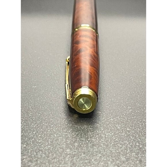 Vtg Parker Sonnet Fountain Pen Laque 5853 Deep Red Brown Lacquer 18K Gold Medium - Picture 6 of 10